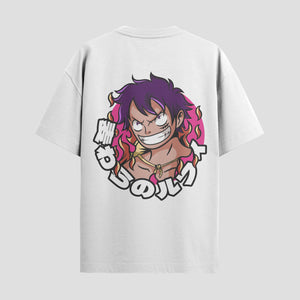 Playera urbana de anime y gaming ExtraLife MX, corte Standard Fit unisex ligero y transpirable en color Deep Black y Pure White, ropa de uso diario para gym y casual.