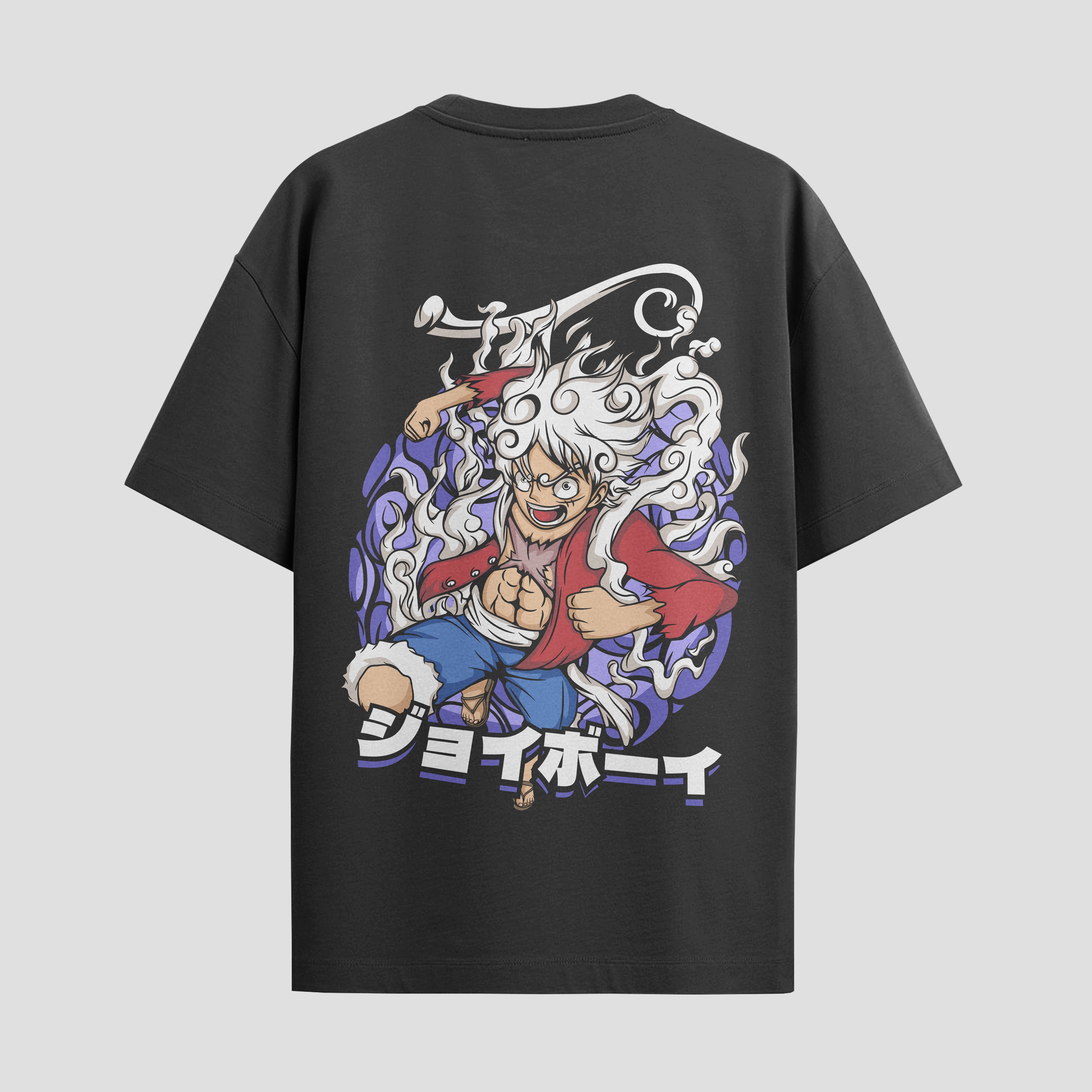 Playera urbana de anime y gaming ExtraLife MX, corte Standard Fit unisex ligero y transpirable en color Deep Black y Pure White, ropa de uso diario para gym y casual.