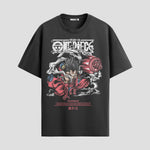 Playera urbana de anime y gaming ExtraLife MX, corte Standard Fit unisex ligero y transpirable en color Deep Black y Pure White, ropa de uso diario para gym y casual.