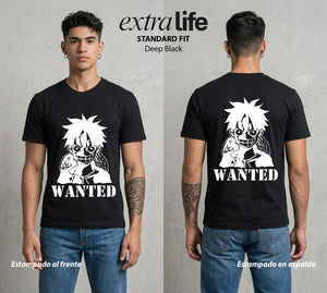 Mar de los Piratas | Pirata de Goma Se Busca #03217 - Playera Standard Fit | Deep Black - Foto en modelo