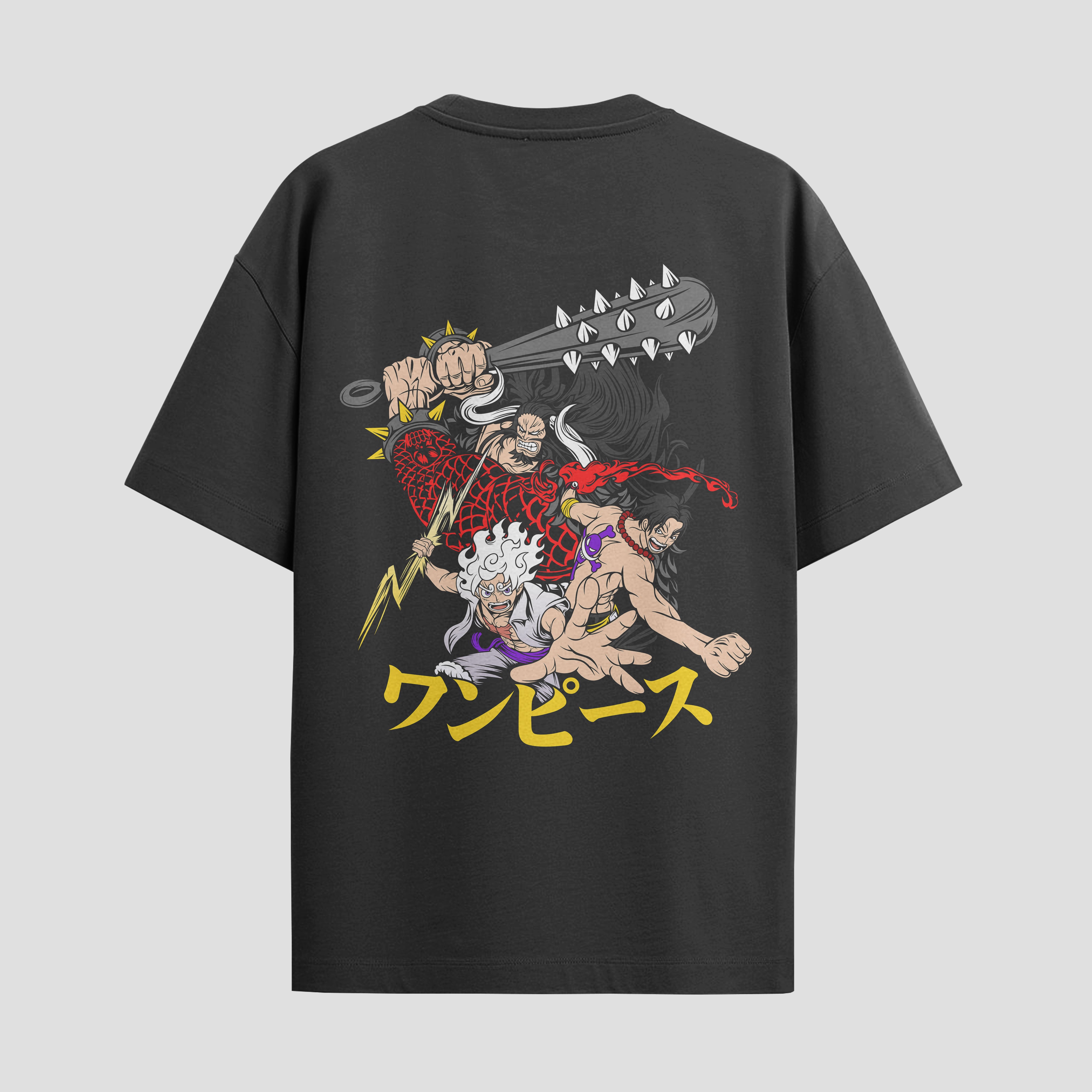 Playera urbana de anime y gaming ExtraLife MX, corte Standard Fit unisex ligero y transpirable en color Deep Black y Pure White, ropa de uso diario para gym y casual.