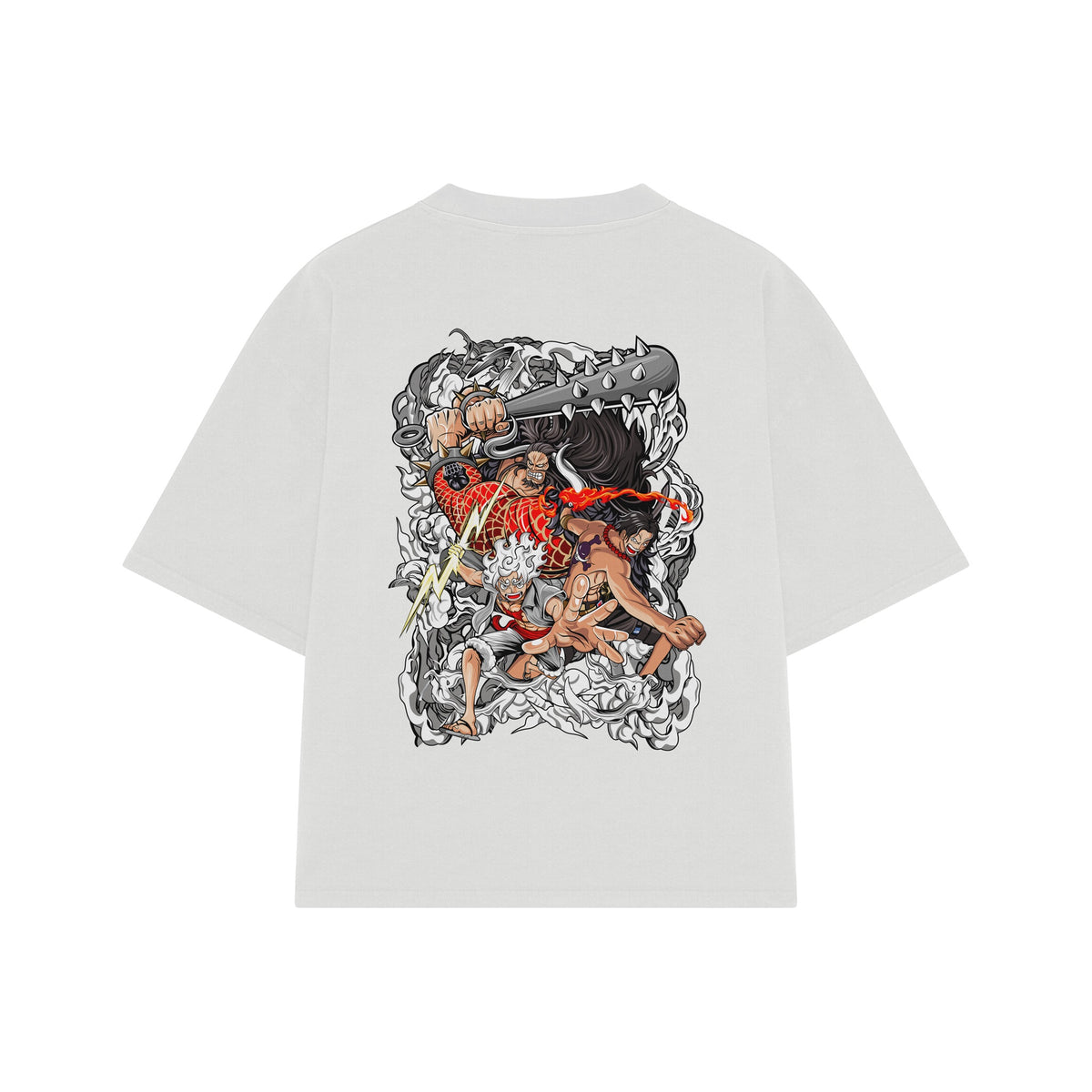 Playera streetwear premium de anime y gaming ExtraLife MX, corte oversized drop shoulder ligero y fresco en color Deep Black y Off-White, moda urbana mexicana de culto.