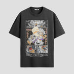 Playera urbana de anime y gaming ExtraLife MX, corte Standard Fit unisex ligero y transpirable en color Deep Black y Pure White, ropa de uso diario para gym y casual.