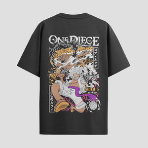 Playera urbana de anime y gaming ExtraLife MX, corte Standard Fit unisex ligero y transpirable en color Deep Black y Pure White, ropa de uso diario para gym y casual.