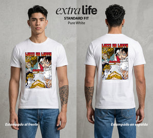 Mar de los Piratas | Pirata de Goma #03234 - Playera Standard Fit | Pure White - Foto en modelo