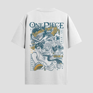 Playera urbana de anime y gaming ExtraLife MX, corte Standard Fit unisex ligero y transpirable en color Deep Black y Pure White, ropa de uso diario para gym y casual.