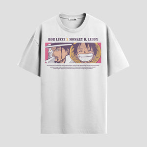 Playera urbana de anime y gaming ExtraLife MX, corte Standard Fit unisex ligero y transpirable en color Deep Black y Pure White, ropa de uso diario para gym y casual.