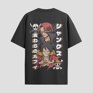 Playera urbana de anime y gaming ExtraLife MX, corte Standard Fit unisex ligero y transpirable en color Deep Black y Pure White, ropa de uso diario para gym y casual.
