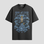 Playera urbana de anime y gaming ExtraLife MX, corte Standard Fit unisex ligero y transpirable en color Deep Black y Pure White, ropa de uso diario para gym y casual.