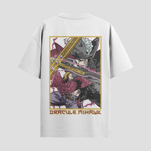 Playera urbana de anime y gaming ExtraLife MX, corte Standard Fit unisex ligero y transpirable en color Deep Black y Pure White, ropa de uso diario para gym y casual.