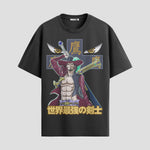 Playera urbana de anime y gaming ExtraLife MX, corte Standard Fit unisex ligero y transpirable en color Deep Black y Pure White, ropa de uso diario para gym y casual.