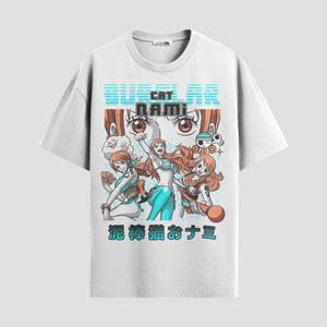 Playera urbana de anime y gaming ExtraLife MX, corte Standard Fit unisex ligero y transpirable en color Deep Black y Pure White, ropa de uso diario para gym y casual.