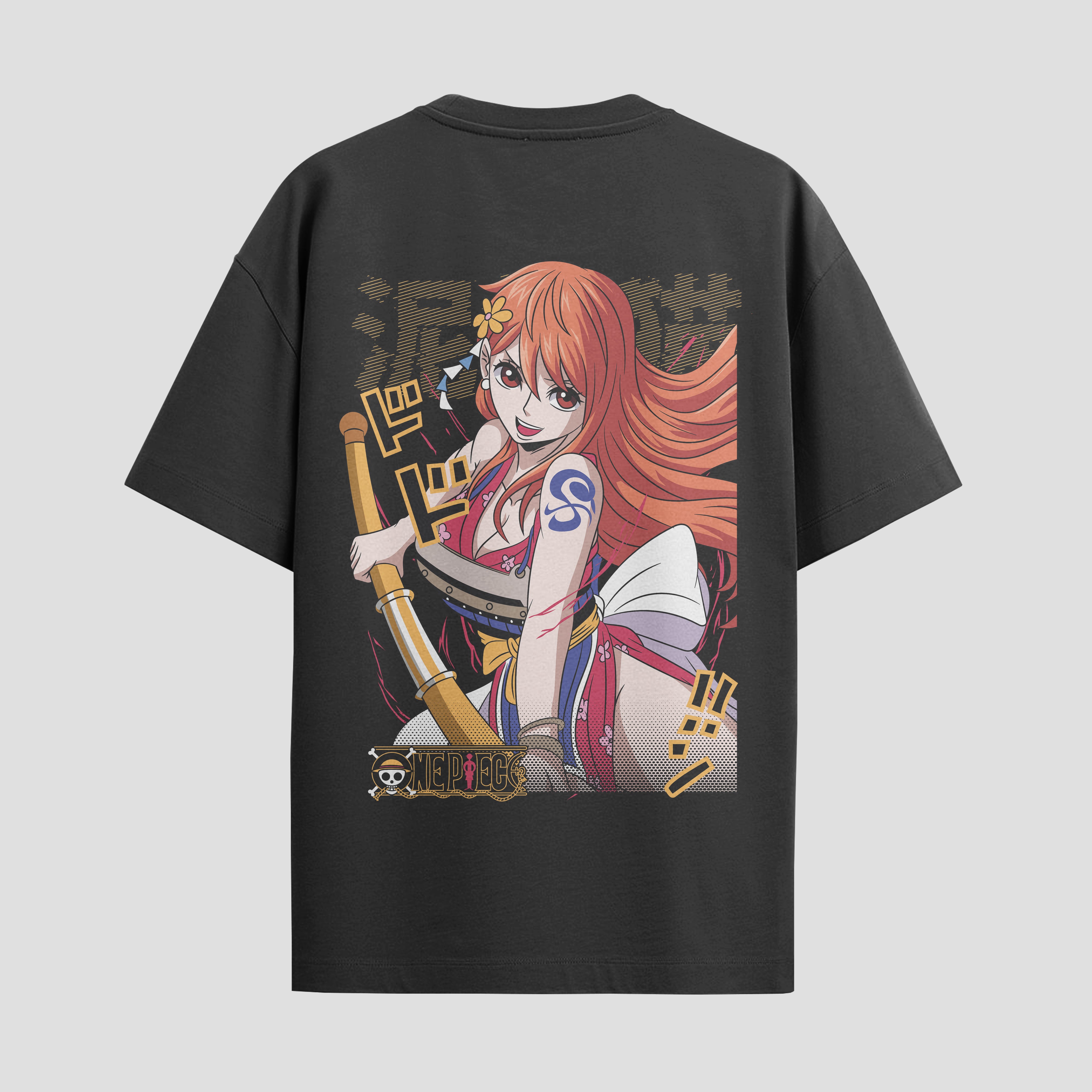 Playera urbana de anime y gaming ExtraLife MX, corte Standard Fit unisex ligero y transpirable en color Deep Black y Pure White, ropa de uso diario para gym y casual.
