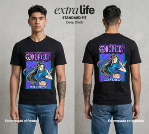 Mar de los Piratas | Arqueologa del Mar #03280 - Playera Standard Fit | Deep Black - Foto en modelo
