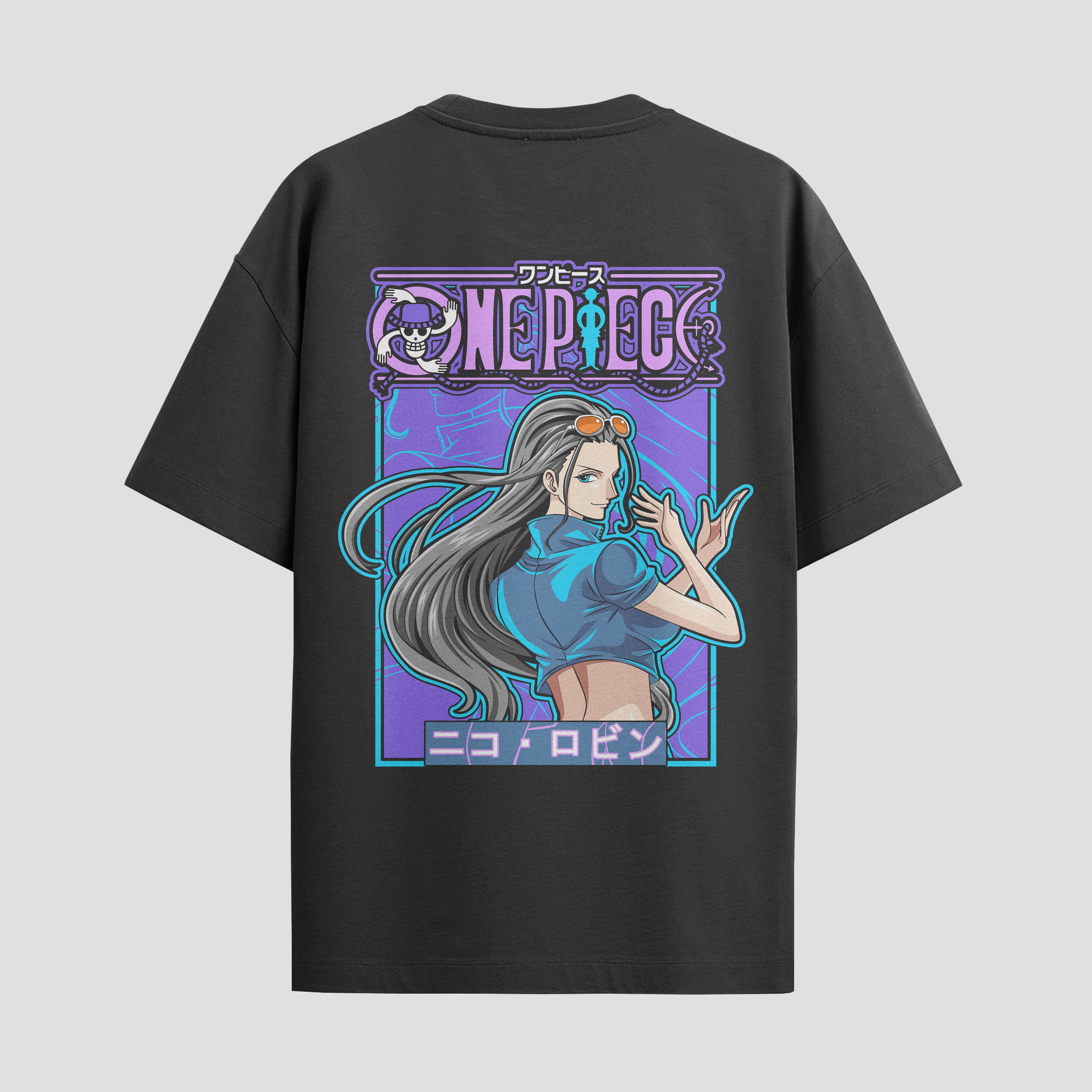 Playera urbana de anime y gaming ExtraLife MX, corte Standard Fit unisex ligero y transpirable en color Deep Black y Pure White, ropa de uso diario para gym y casual.