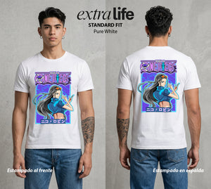 Mar de los Piratas | Arqueologa del Mar #03280 - Playera Standard Fit | Pure White - Foto en modelo