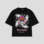 Playera streetwear premium de anime y gaming ExtraLife MX, corte oversized drop shoulder ligero y fresco en color Deep Black y Off-White, moda urbana mexicana de culto.
