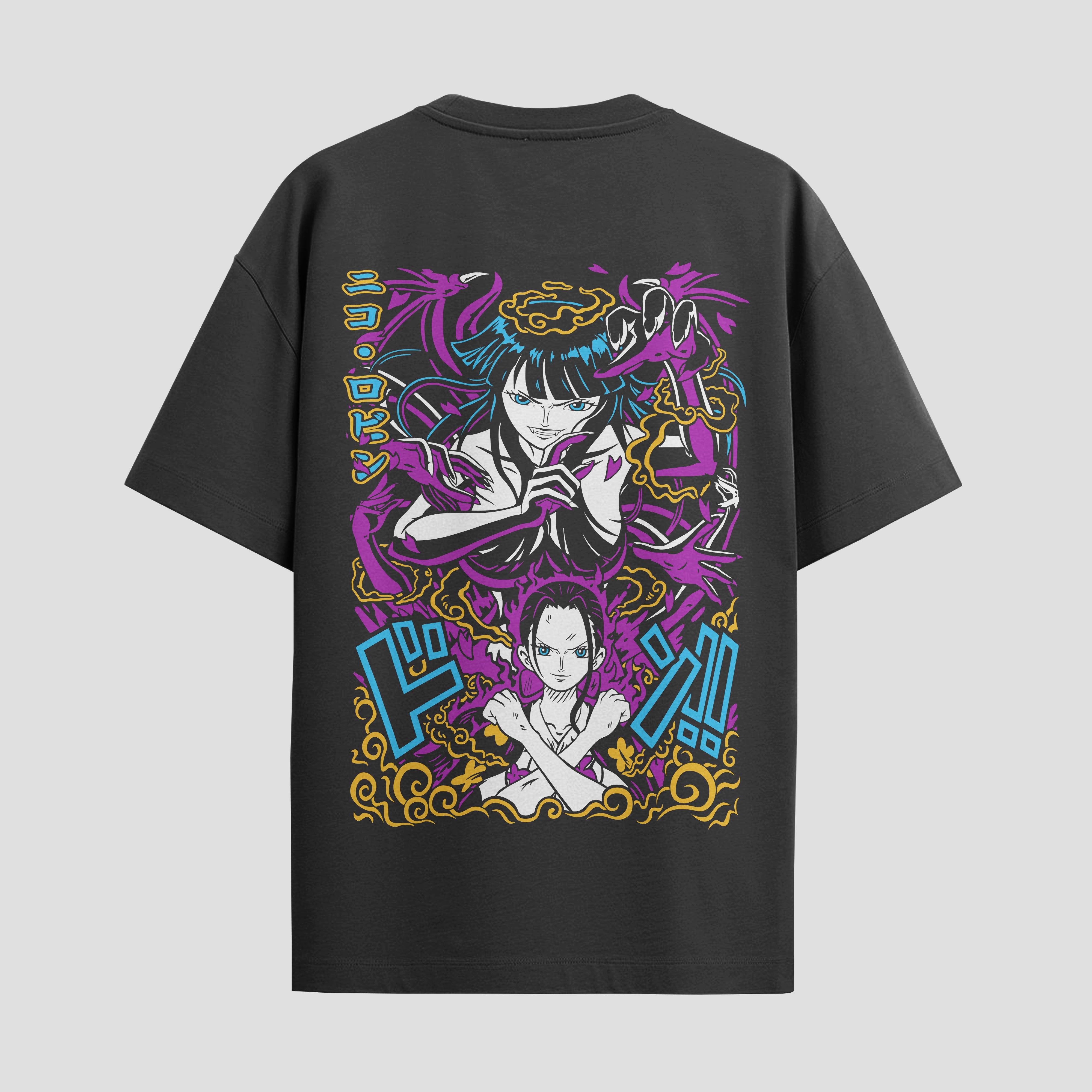 Playera urbana de anime y gaming ExtraLife MX, corte Standard Fit unisex ligero y transpirable en color Deep Black y Pure White, ropa de uso diario para gym y casual.