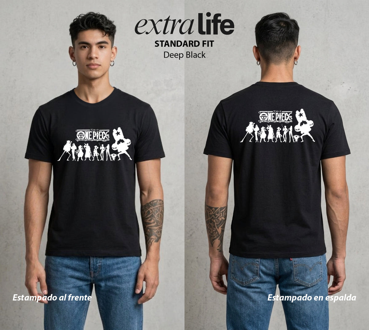 Mar de los Piratas | Los del Bien #03289 - Playera Classic Premium | Deep Black - Foto en modelo