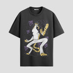 Playera urbana de anime y gaming ExtraLife MX, corte Standard Fit unisex ligero y transpirable en color Deep Black y Pure White, ropa de uso diario para gym y casual.