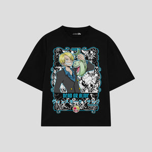 Playera streetwear premium de anime y gaming ExtraLife MX, corte oversized drop shoulder ligero y fresco en color Deep Black y Off-White, moda urbana mexicana de culto.