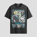 Playera urbana de anime y gaming ExtraLife MX, corte Standard Fit unisex ligero y transpirable en color Deep Black y Pure White, ropa de uso diario para gym y casual.