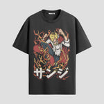 Playera urbana de anime y gaming ExtraLife MX, corte Standard Fit unisex ligero y transpirable en color Deep Black y Pure White, ropa de uso diario para gym y casual.