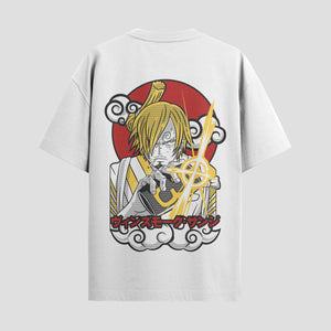 Playera urbana de anime y gaming ExtraLife MX, corte Standard Fit unisex ligero y transpirable en color Deep Black y Pure White, ropa de uso diario para gym y casual.