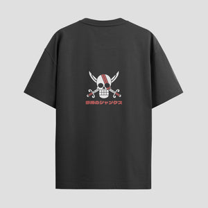 Playera urbana de anime y gaming ExtraLife MX, corte Standard Fit unisex ligero y transpirable en color Deep Black y Pure White, ropa de uso diario para gym y casual.