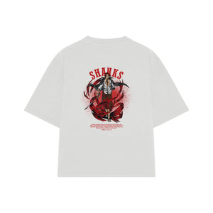 Playera streetwear premium de anime y gaming ExtraLife MX, corte oversized drop shoulder ligero y fresco en color Deep Black y Off-White, moda urbana mexicana de culto.