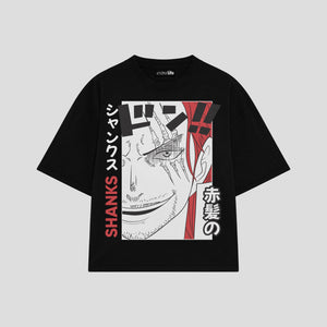 Playera streetwear premium de anime y gaming ExtraLife MX, corte oversized drop shoulder ligero y fresco en color Deep Black y Off-White, moda urbana mexicana de culto.