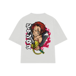 Playera streetwear premium de anime y gaming ExtraLife MX, corte oversized drop shoulder ligero y fresco en color Deep Black y Off-White, moda urbana mexicana de culto.