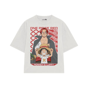 Playera streetwear premium de anime y gaming ExtraLife MX, corte oversized drop shoulder ligero y fresco en color Deep Black y Off-White, moda urbana mexicana de culto.