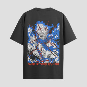 Playera urbana de anime y gaming ExtraLife MX, corte Standard Fit unisex ligero y transpirable en color Deep Black y Pure White, ropa de uso diario para gym y casual.