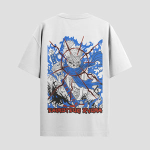 Playera urbana de anime y gaming ExtraLife MX, corte Classic Premium unisex ligero y transpirable en color Deep Black y Pure White, ropa de uso diario para gym y casual.