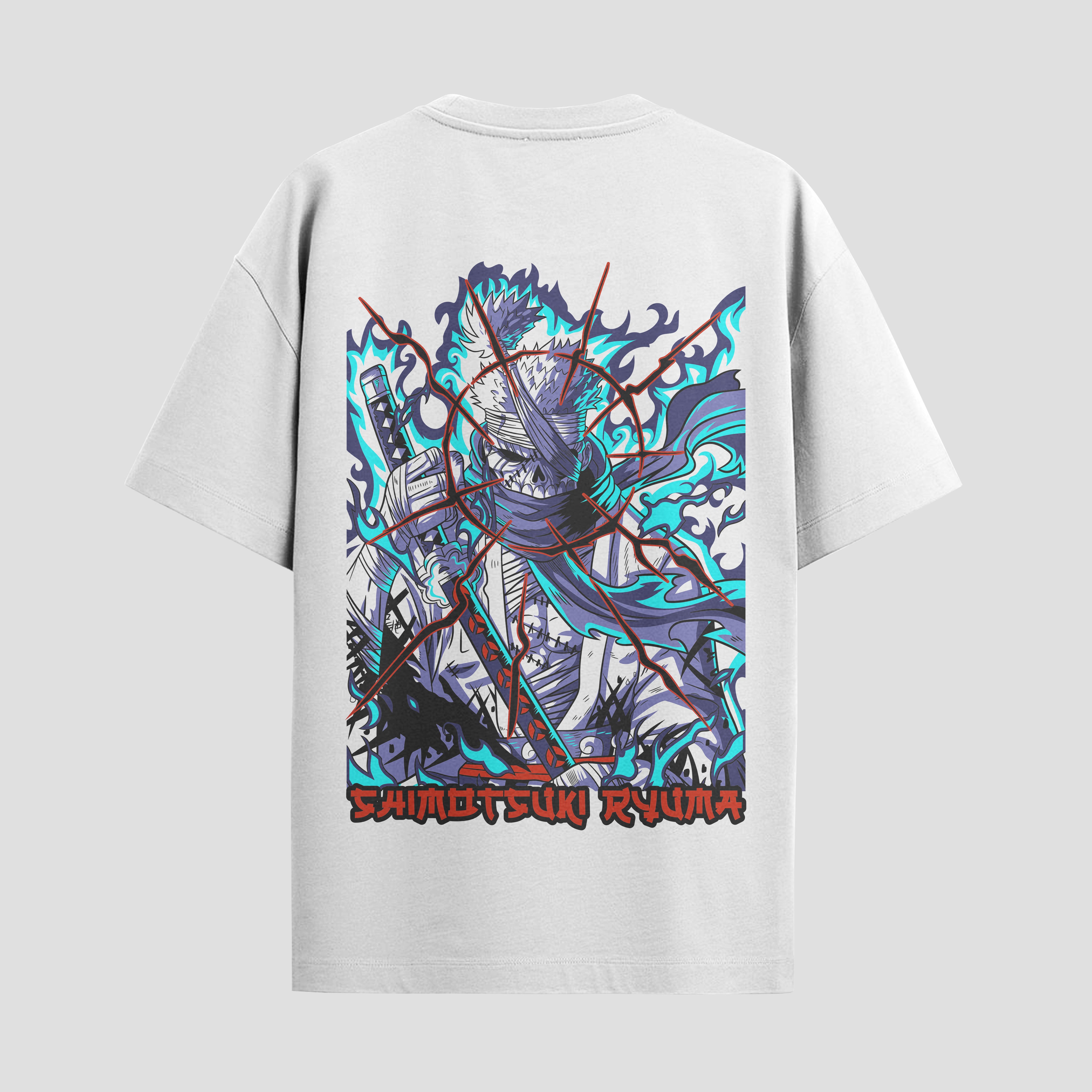 Playera urbana de anime y gaming ExtraLife MX, corte Standard Fit unisex ligero y transpirable en color Deep Black y Pure White, ropa de uso diario para gym y casual.