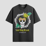 Playera urbana de anime y gaming ExtraLife MX, corte Standard Fit unisex ligero y transpirable en color Deep Black y Pure White, ropa de uso diario para gym y casual.