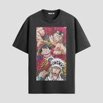 Playera urbana de anime y gaming ExtraLife MX, corte Classic Premium unisex ligero y transpirable en color Deep Black y Pure White, ropa de uso diario para gym y casual.