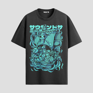 Playera urbana de anime y gaming ExtraLife MX, corte Standard Fit unisex ligero y transpirable en color Deep Black y Pure White, ropa de uso diario para gym y casual.