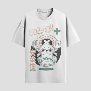 Playera urbana de anime y gaming ExtraLife MX, corte Standard Fit unisex ligero y transpirable en color Deep Black y Pure White, ropa de uso diario para gym y casual.