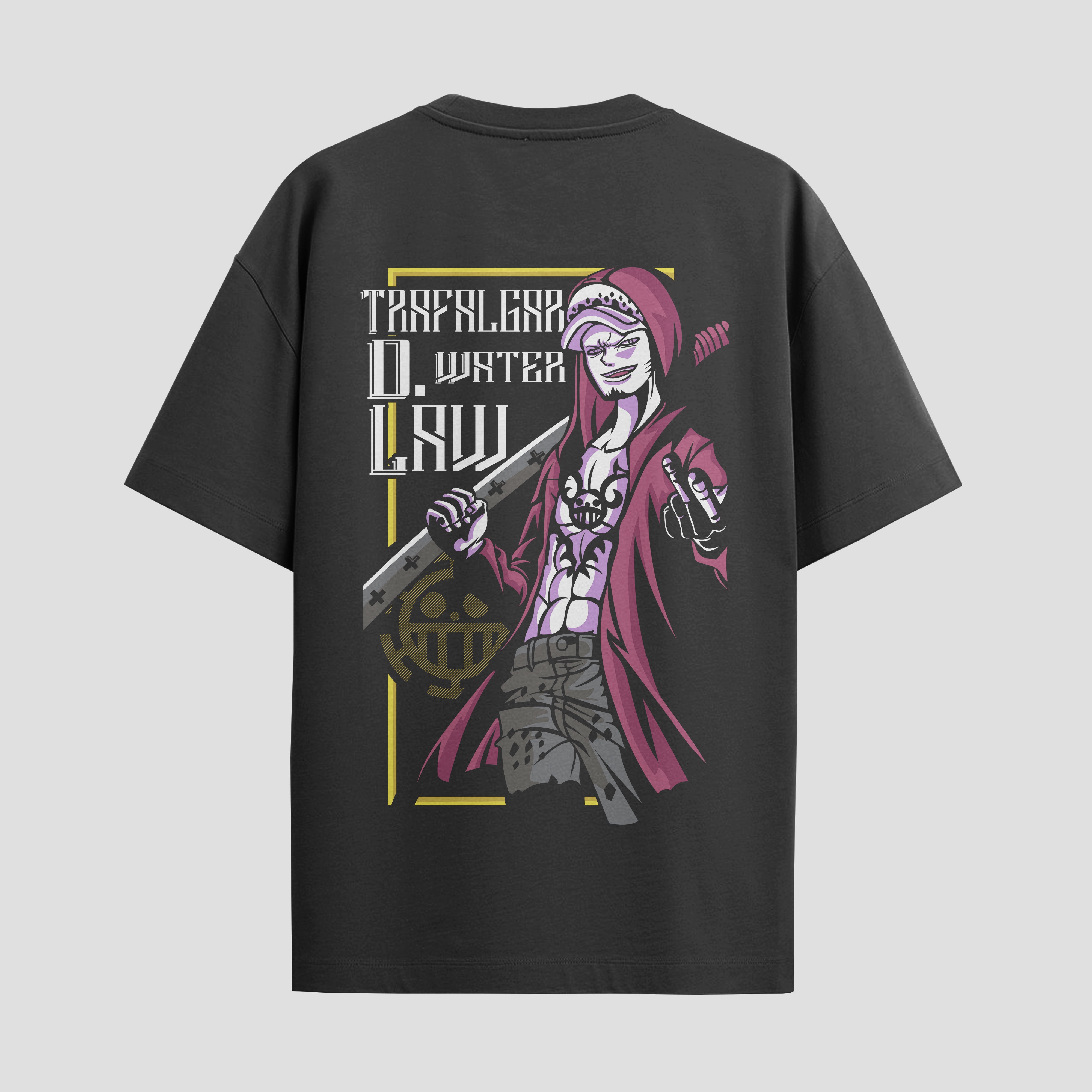 Playera urbana de anime y gaming ExtraLife MX, corte Standard Fit unisex ligero y transpirable en color Deep Black y Pure White, ropa de uso diario para gym y casual.
