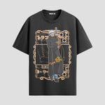 Playera urbana de anime y gaming ExtraLife MX, corte Standard Fit unisex ligero y transpirable en color Deep Black y Pure White, ropa de uso diario para gym y casual.