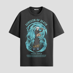 Playera urbana de anime y gaming ExtraLife MX, corte Classic Premium unisex ligero y transpirable en color Deep Black y Pure White, ropa de uso diario para gym y casual.