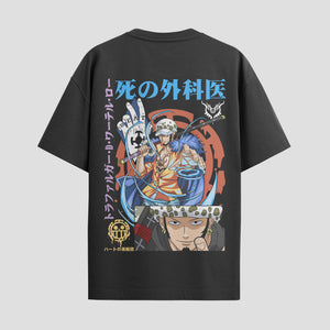 Playera urbana de anime y gaming ExtraLife MX, corte Standard Fit unisex ligero y transpirable en color Deep Black y Pure White, ropa de uso diario para gym y casual.