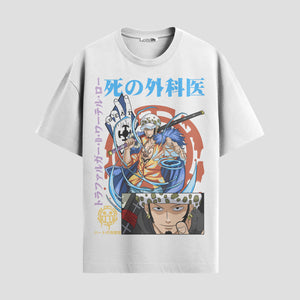 Playera urbana de anime y gaming ExtraLife MX, corte Standard Fit unisex ligero y transpirable en color Deep Black y Pure White, ropa de uso diario para gym y casual.
