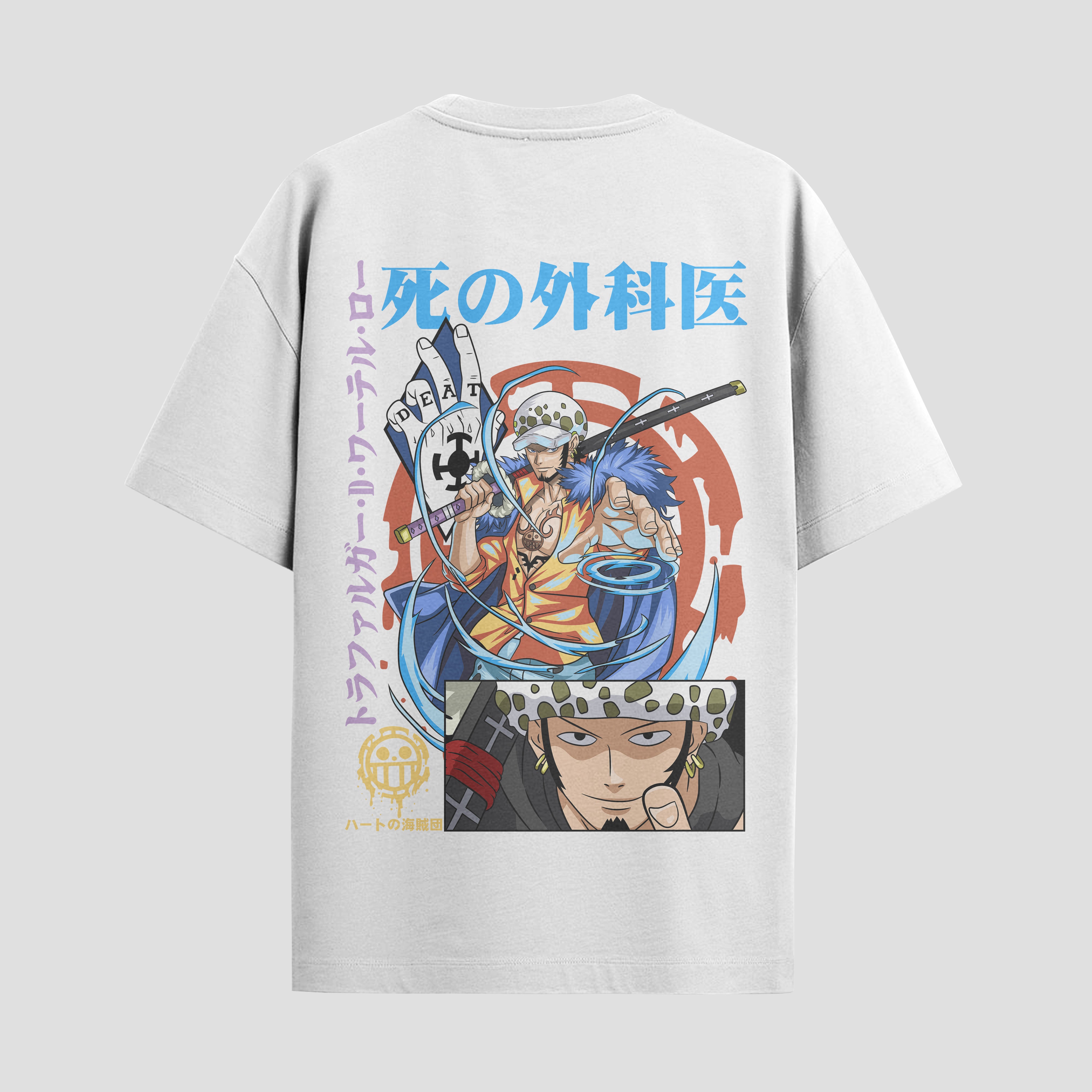Playera urbana de anime y gaming ExtraLife MX, corte Standard Fit unisex ligero y transpirable en color Deep Black y Pure White, ropa de uso diario para gym y casual.