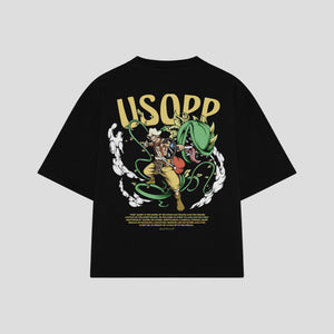 Playera streetwear premium de anime y gaming ExtraLife MX, corte oversized drop shoulder ligero y fresco en color Deep Black y Off-White, moda urbana mexicana de culto.