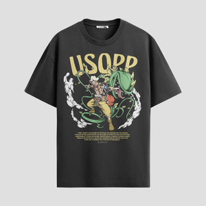 Playera urbana de anime y gaming ExtraLife MX, corte Standard Fit unisex ligero y transpirable en color Deep Black y Pure White, ropa de uso diario para gym y casual.