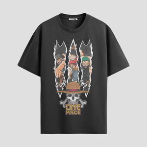 Playera urbana de anime y gaming ExtraLife MX, corte Standard Fit unisex ligero y transpirable en color Deep Black y Pure White, ropa de uso diario para gym y casual.