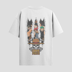 Playera urbana de anime y gaming ExtraLife MX, corte Standard Fit unisex ligero y transpirable en color Deep Black y Pure White, ropa de uso diario para gym y casual.